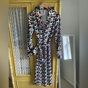 Boden Horse Print Midi Shirt Dress - Kentucky Derby Perfection